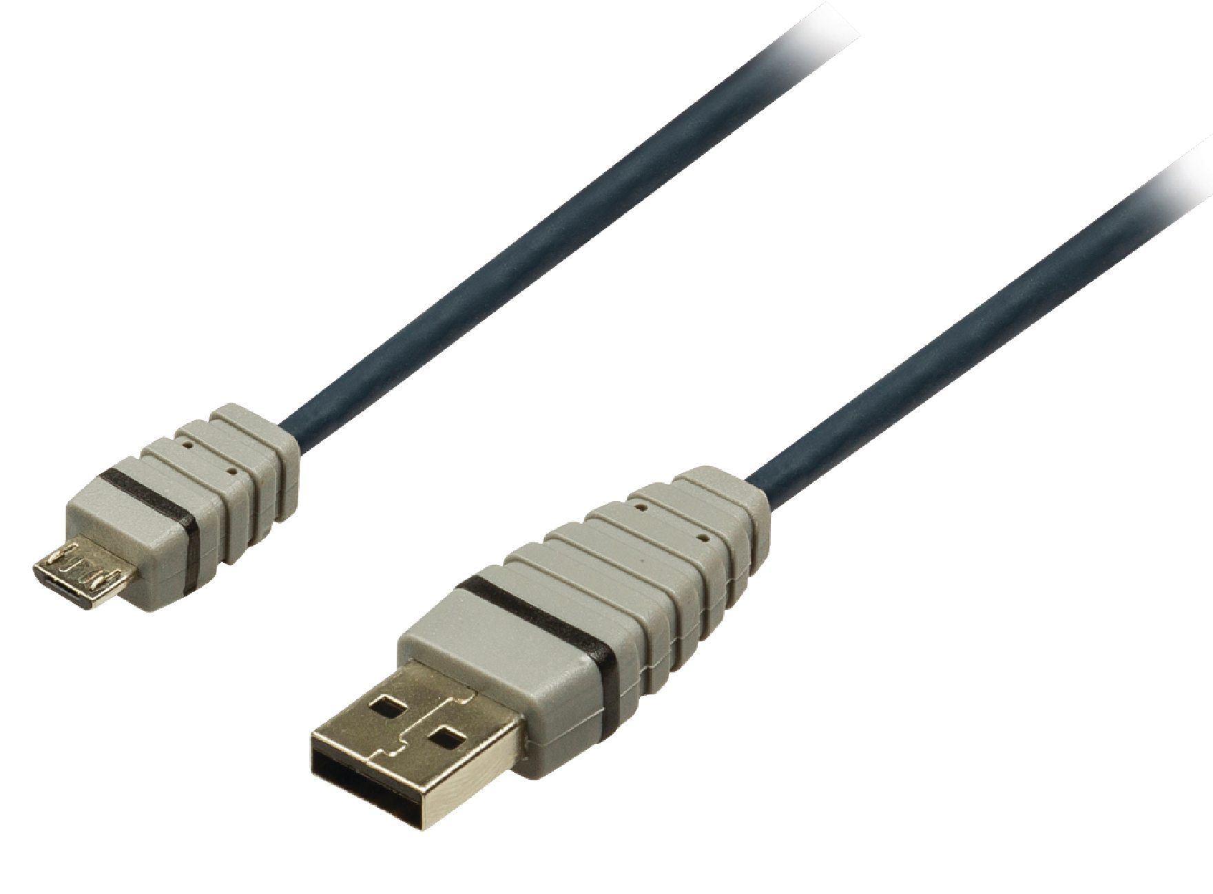 Bandridge USB 2.0 Cable USB-A Male - Micro B Male Round 1.00 m Blue