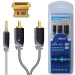 Sinox 2m 3.5mm/RCA audio cable 2 x RCA Gray 1