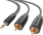Sinox 2m 3.5mm/RCA audio cable 2 x RCA Gray 2