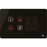 JR Autotech Neon Series, Frameless, 4 Module Touch Panel Switch 1