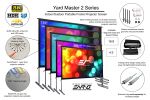 Elite Yard Master 2 Series is a fast folding-frame outdoor Portable projection screen 9