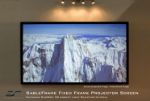 Elite Sable Frame Series is Elite Screens entry level fixed frame projection screen 2