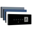 8 Gang (4 Switch + 1 Plug) IR Remote & Wi-Fi Touch Switch