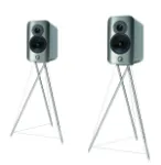 Concept 300 Bookself Speaker Pair Silver & Ebony 2