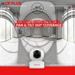 CP-Plus, ezyKam, 4MP Full HD Video, Smart Wi-Fi PT Camera, CP-E41A