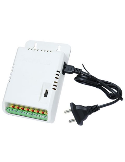CP-Plus, 8Channel, Plastic Case CCTV Eco Power Supply With Cable, 12V, 10 Amp, CP-LPS-PD08-12D 