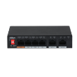 Dahua, 6-Port 10_100Mbps Unmanaged Desktop Switch with 4 PoE Ports 