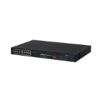 Dahua, 16-Port Fast Ethernet Switch with 2-Port PoE 