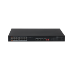 Dahua, 16-Port Fast Ethernet Switch with 2-Port PoE 