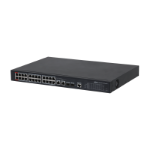 Dahua, 24-port 100 Mbps + 2-port Gigabit Managed PoE Switch 