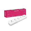 HomeMate, WiFi + BLE Smart Power Extension, No Hub Required, Works with Amazon Alexa and Google home, 10A, With Energy Monitoring, 4 Power Outlets