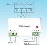 HomeMate Wifi 4 Node Smart Switch 