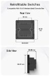 Iotics, 2 Gang IR Remote & Wi-Fi Switch