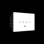 Iotics, Smart Touch Switch, 4 Gang (3 Switch + 1 Dimmer) IR Remote & Wi-Fi