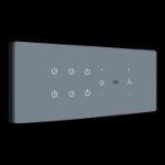 Iotics, 8 Gang - 6 Switch + 1 Dimmer + 1 Fan IR Remote & Wi-Fi Smart Switch