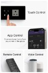 Smart Touch Switch, 8 Gang (2 Switch + 2 Plug) IR Remote & Wi-Fi