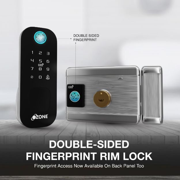 Ozone Double Sided Fingerprint Rim Lock