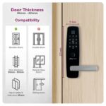 Picture of Godrej Advantis IoT 9 Smart Lock | Made in India Digital Lock for Main Door I Advanced & Highly Secure | 9 in 1 Access | NFC, Smart Watch, BLE Remote, Wi-Fi, Fingerprint | 3 years Warranty I Free Installation
