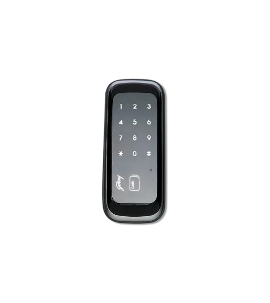 Picture of Godrej Smart Lock |Advantis Crystal Digital Lock for Glass Door | 2 in 1 Access | Pin + RFID, Autolocking Digital | Lock for Office |for Hotel & Home| Glass Door | Black Finish | Free Installation