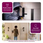 Picture of Godrej Locks Godrej Digital Lock I Advantis GSL D1 Lock for Main Door I 7 Access Mode IFingerprint|RFID|PIN Code|NFC|Bluetooth App I Mechanical Key I Wi-Fi ACS I VDP Compatible I Vegas Gold Finish | 3Yrs Warranty Smart Door Lock  (Vegas Gold)