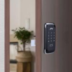 Picture of Godrej Advantis Rimtronic RF Digital Lock for Wooden Door | 2 in 1 Access | PIN Access | RFID Card | Black